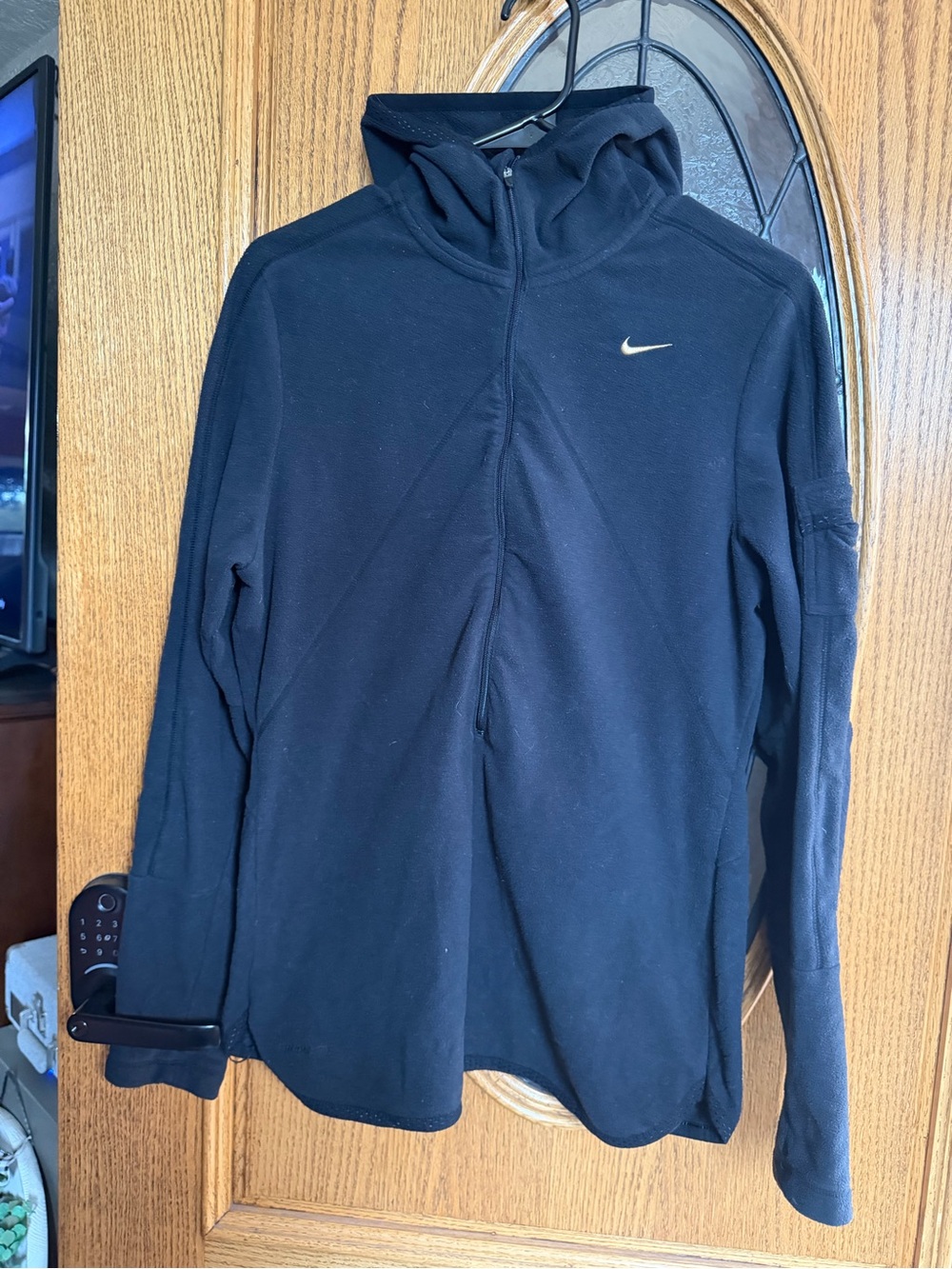Nike Black Hooded Jacket - Lightweight Zip Hoodie
